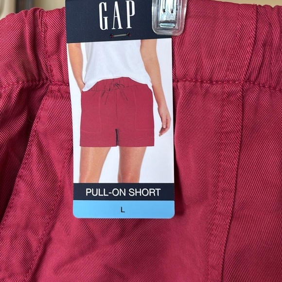 Brand New Gap Set of 2 Lyocell Pull-On Drawstring Shorts Casual Red & Green - Picture 4 of 14